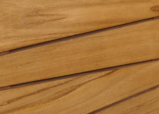 Cosmo Casa - Teak Hoge Kast - Badkamerkast - 2 Deuren - 6 Vakken - Hoogwaardig B-Kwaliteit Teak Kernhout - 20-30 Jaar - 181x40x35cm