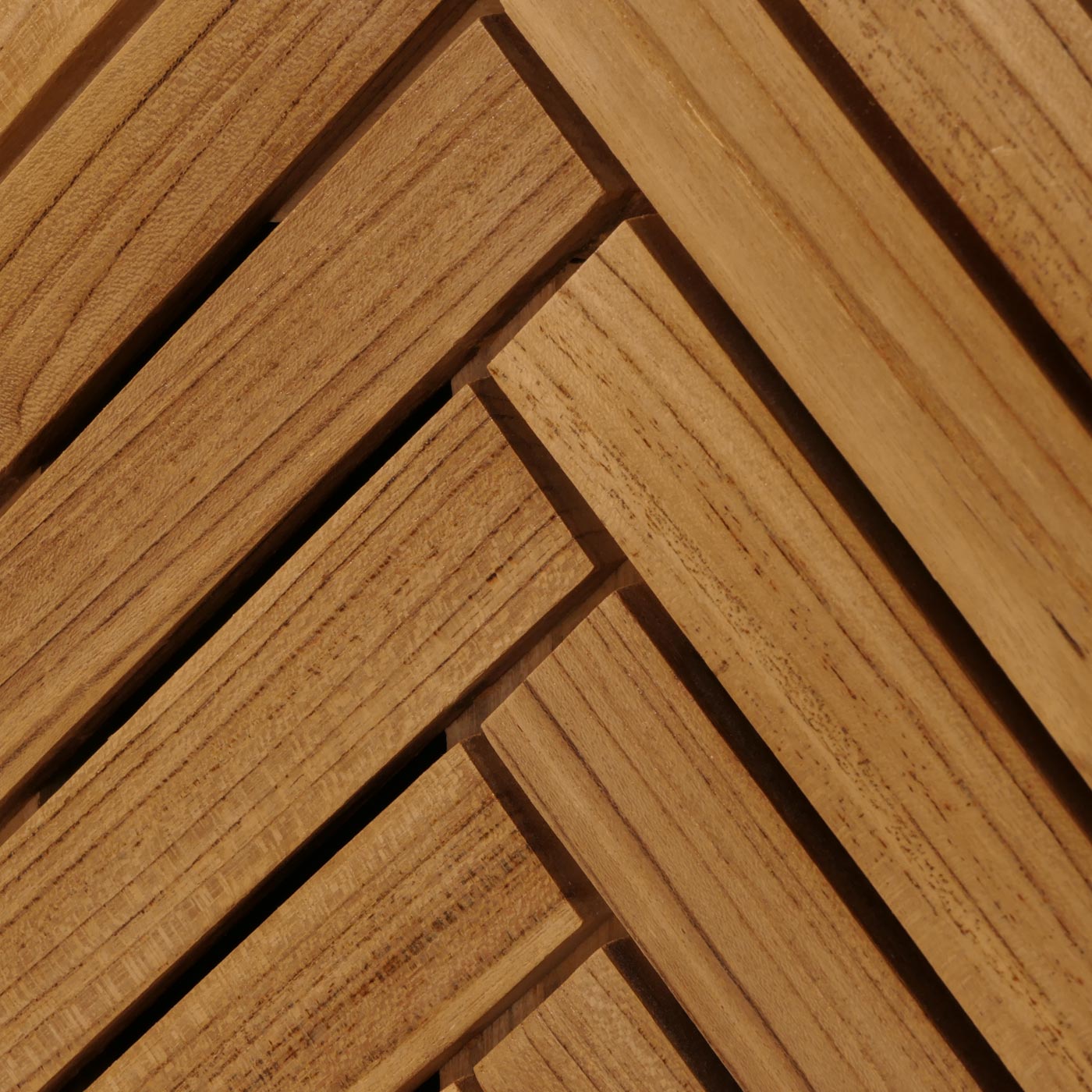 Cosmo Casa - Hoge Badkamerkast - 1 Deur, 4 Vakken - Teak Kernhout - Natuurlijk