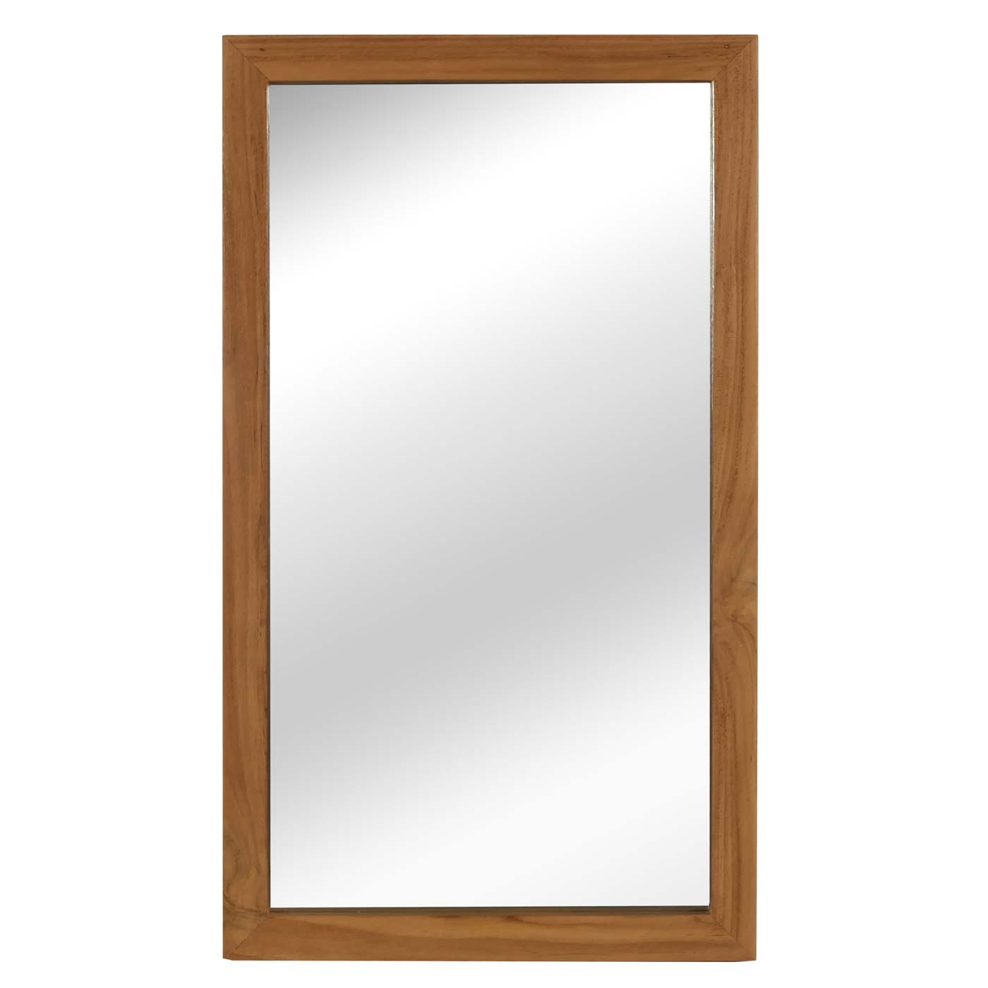 Cosmo Casa - Wandspiegel - Badkamerspiegel - Teak Frame - Natuurlijk