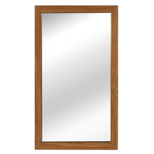 Cosmo Casa - Wandspiegel - Badkamerspiegel - Teak Frame - Natuurlijk