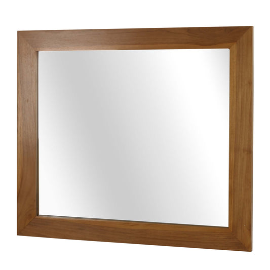 Cosmo Casa - Wandspiegel - Badkamerspiegel - Teak Frame - Natuurlijk