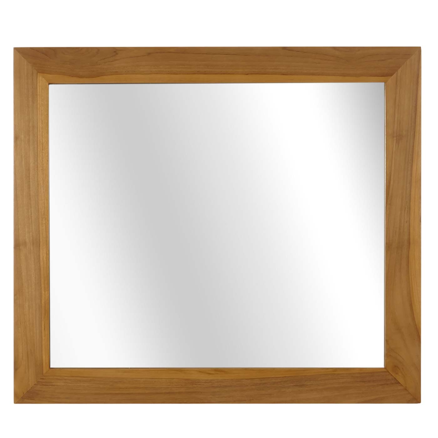 Cosmo Casa - Wandspiegel - Badkamerspiegel - Teak Frame - Natuurlijk