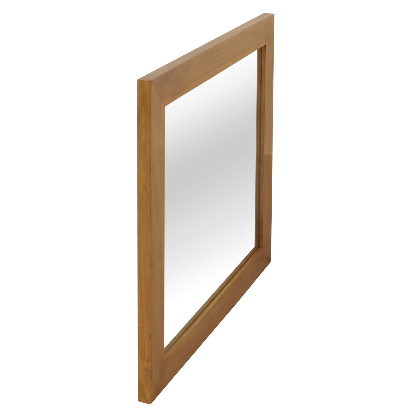 Cosmo Casa - Wandspiegel - Badkamerspiegel - Teak Frame - Natuurlijk