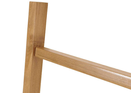 Cosmo Casa - Handdoekhouder - 4 Stangen - Teak Kernhout - Natuurlijk
