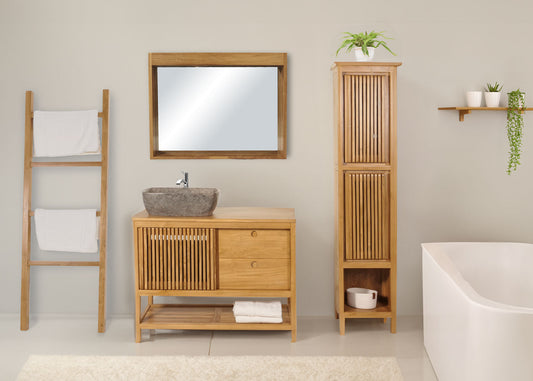 Cosmo Casa - Opzetwastafel - Marmer - Natuursteen - Grijs