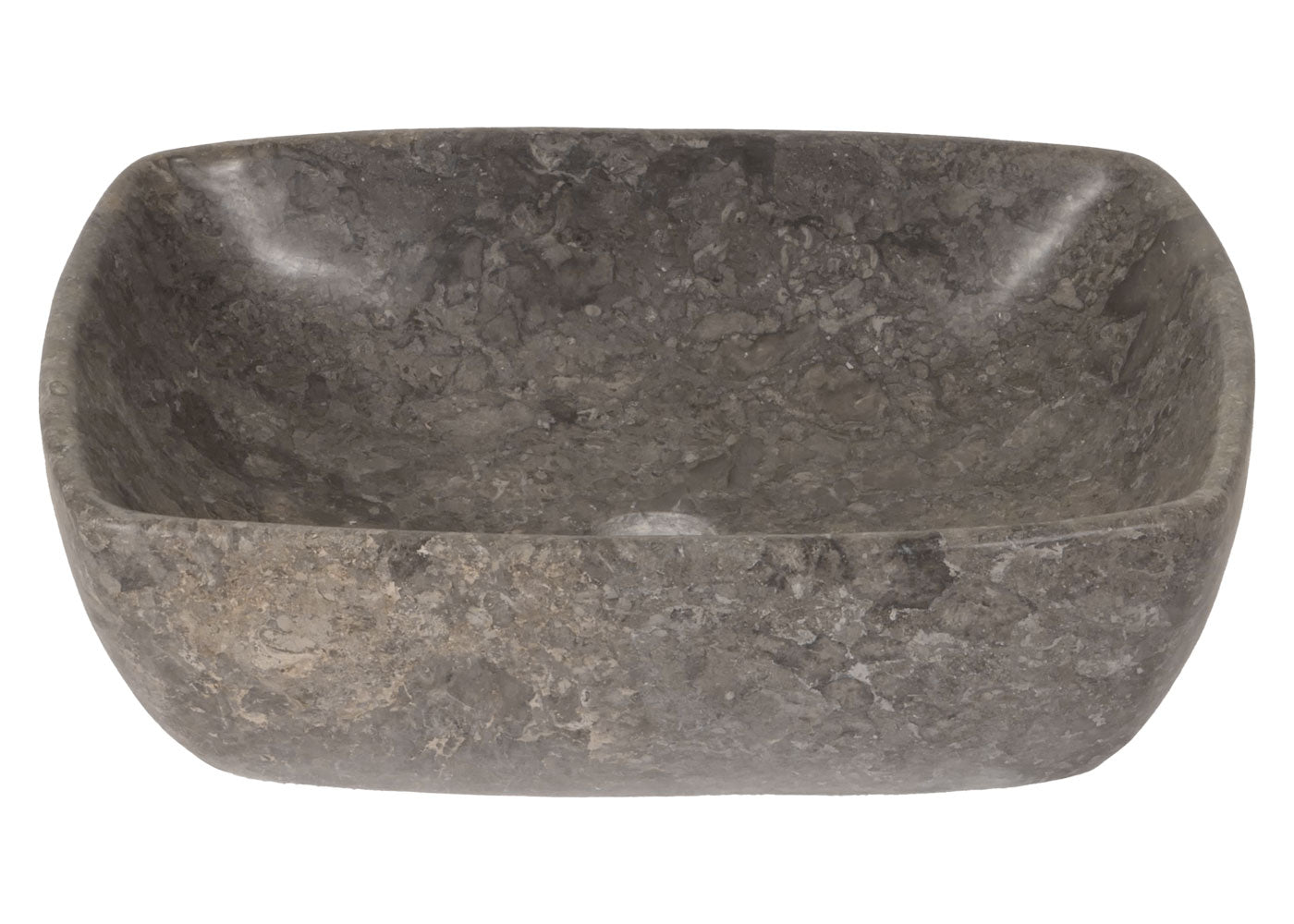 Cosmo Casa - Opzetwastafel - Marmer - Natuursteen - Grijs