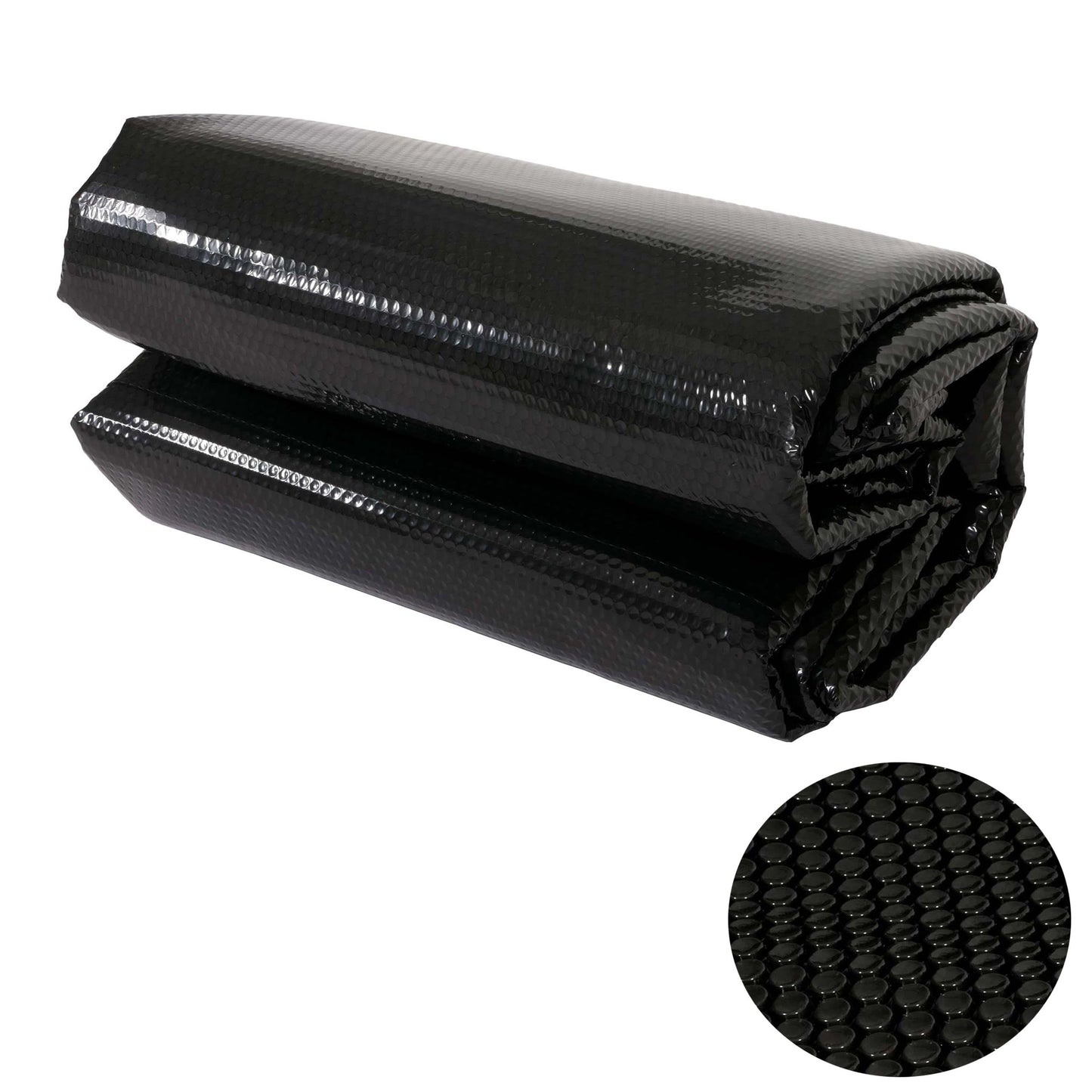 Cosmo Casa - Zwembadafdekking - Warmtezeil Zonnezeil - 400g - Ongeveer 3,66 m - Zwart