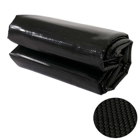 Cosmo Casa - Zwembadafdekking - Warmtezeil Zonnezeil - 400g - Ongeveer 3,66 m - Zwart
