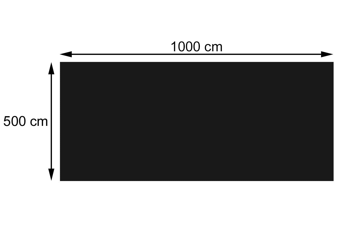 Cosmo Casa - Zwembadafdekking - Warmtezeil Zonnezeil - 400g - Rechthoekig - 10 x 5 m - Zwart