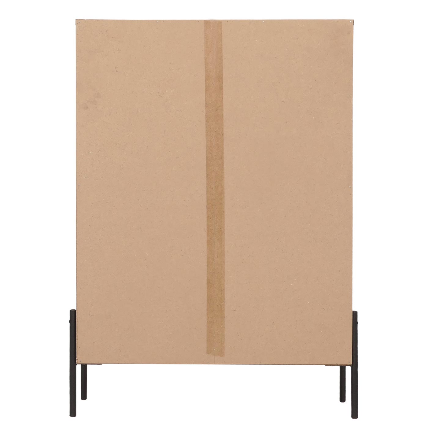 Cosmo Casa - Ladekast - Opbergkast - 3D Geweven Design - Push-to-Open Deuren - 109x75x40cm - Bruin