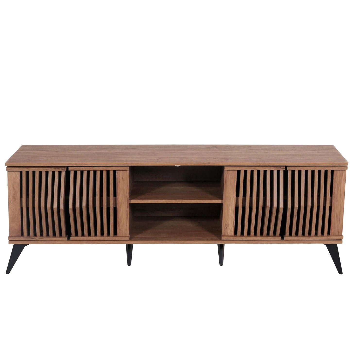 Cosmo Casa - Tv-rek - 3D Design Opbergvak - Bruin - 55x166x41cm