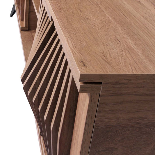 Cosmo Casa - Tv-rek - 3D Design Opbergvak - Bruin - 55x166x41cm