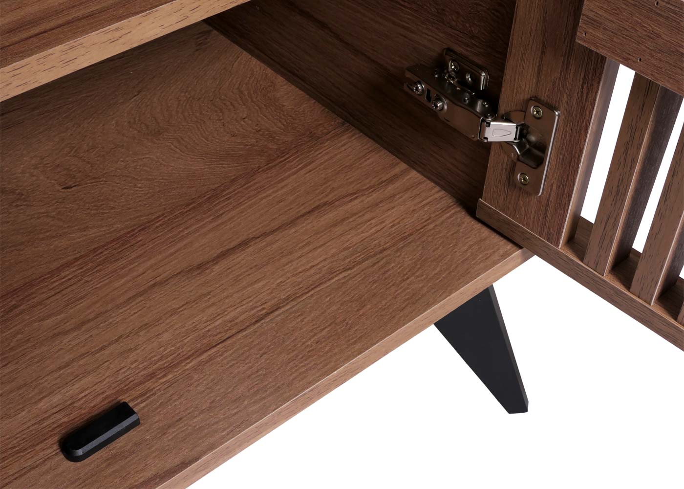 Cosmo Casa - Tv-rek - 3D Design Opbergvak - Bruin - 55x166x41cm