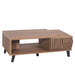 Cosmo Casa - Salontafel - 3D Design Lades - Bruin - 44x120x65cm