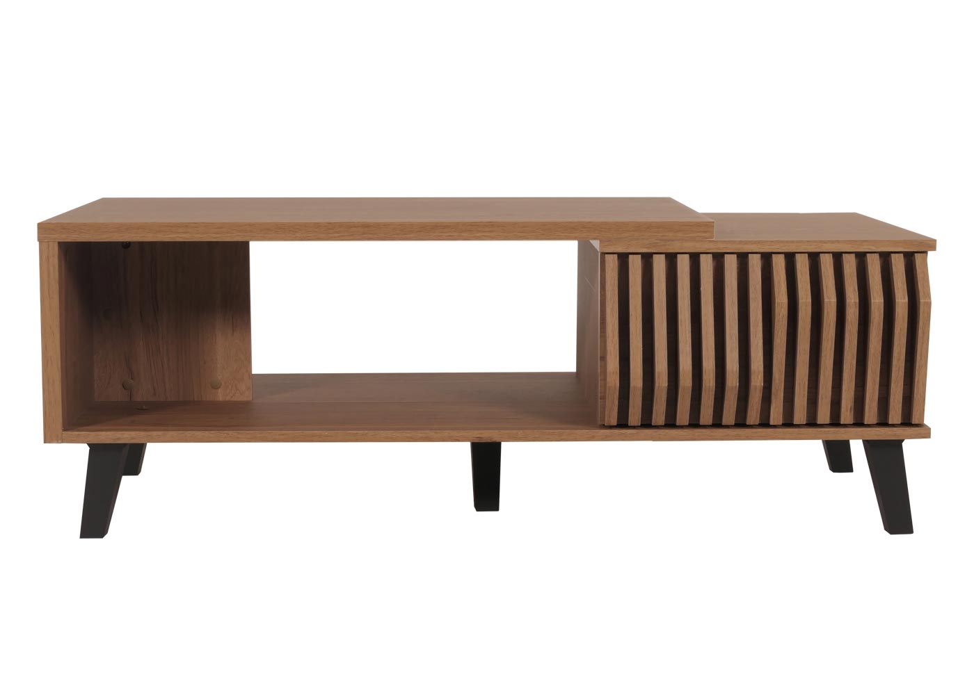 Cosmo Casa - Salontafel - 3D Design Lades - Bruin - 44x120x65cm