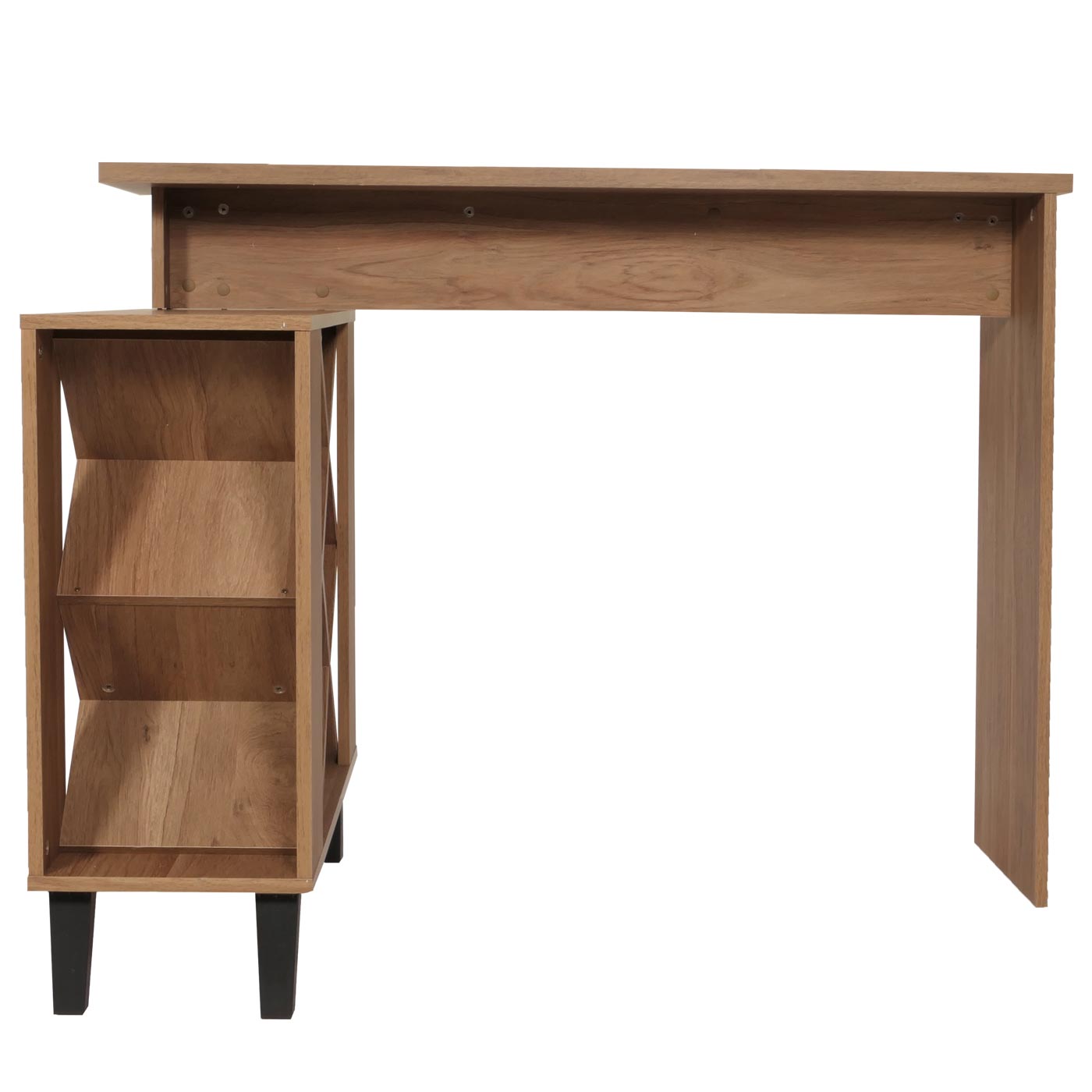 Cosmo Casa - Bartafel - Toonbank - Wijnrek - Wijnkast - Opbergvak - 93x120x98cm - Bruin