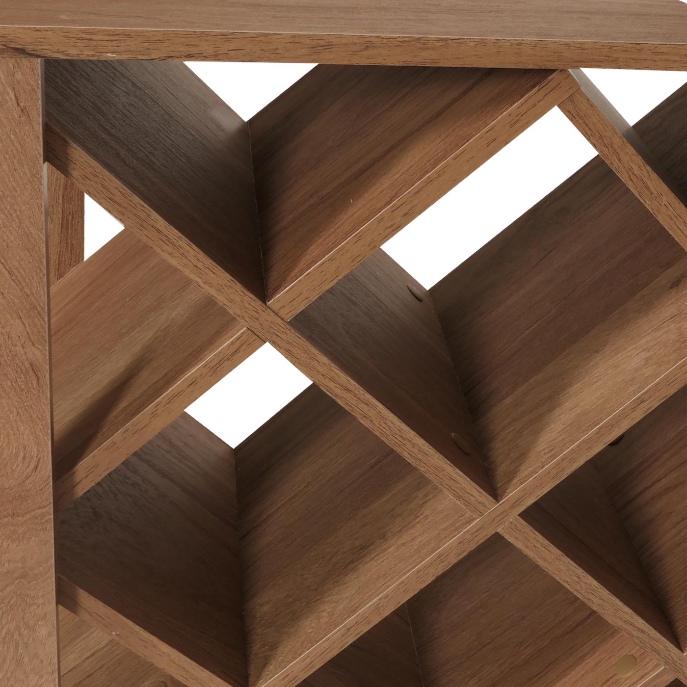 Cosmo Casa - Bartafel - Toonbank - Wijnrek - Wijnkast - Opbergvak - 93x120x98cm - Bruin