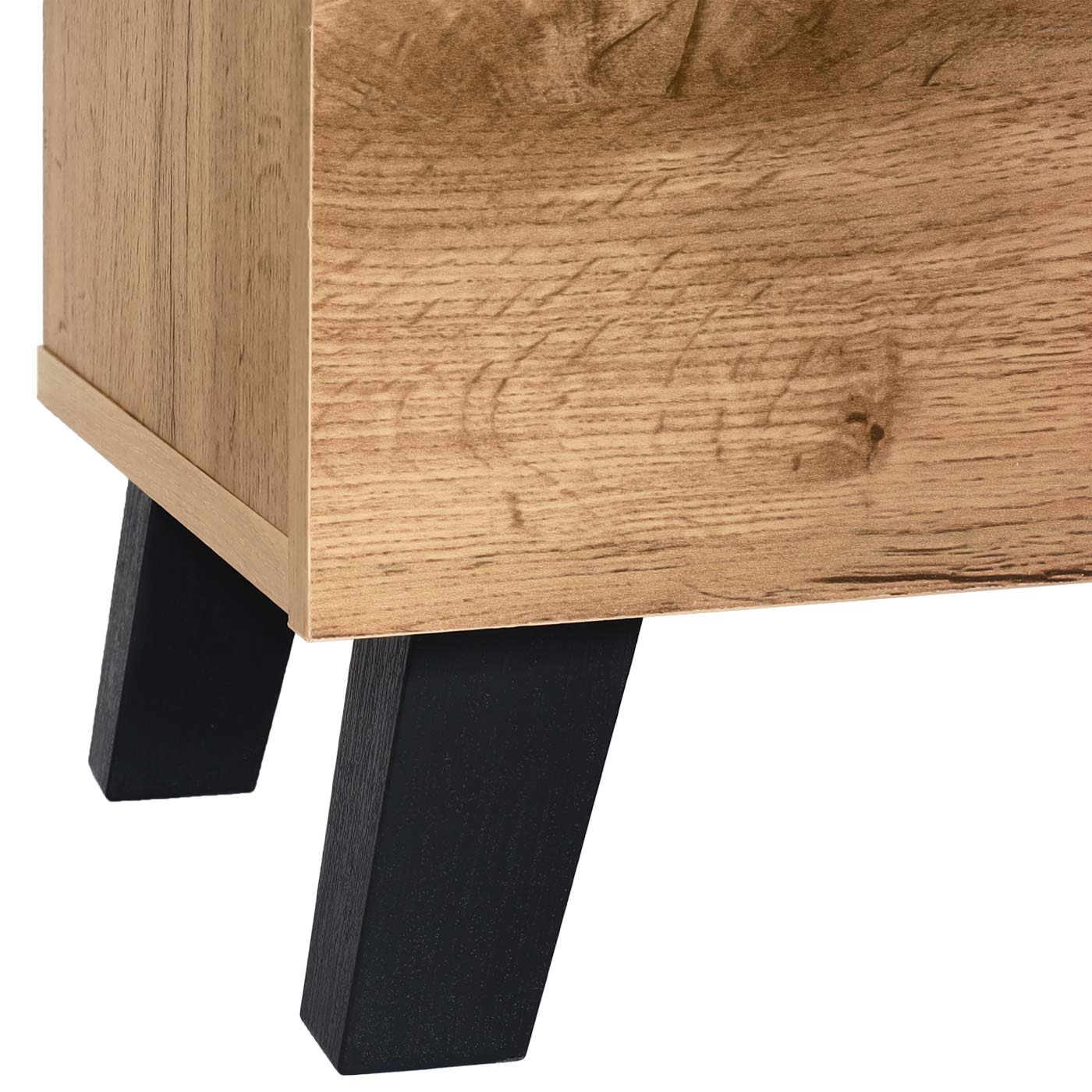 Cosmo Casa - Ladekast - Highboard met 2 Deuren - Houtlook - Natuurlijke Kleur