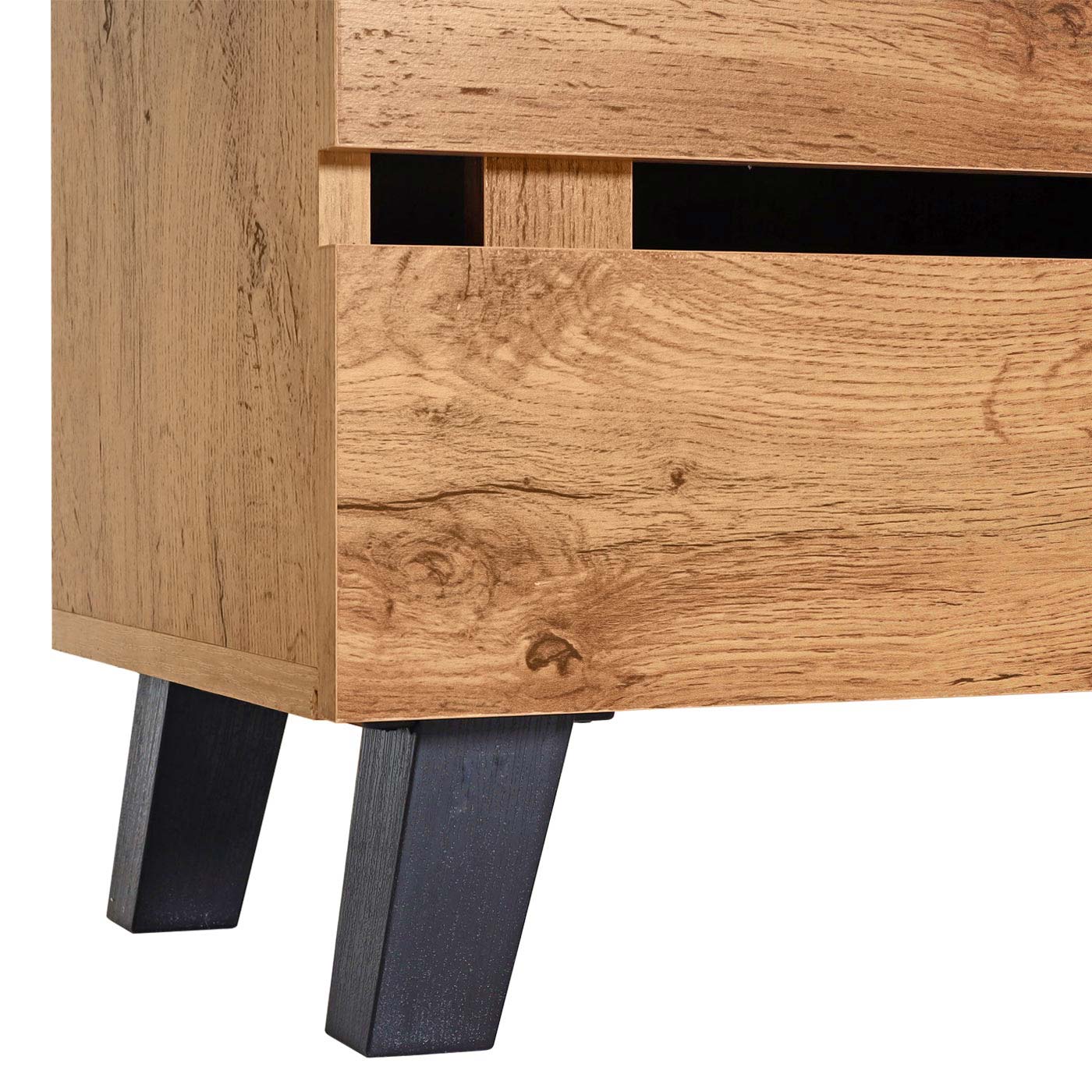 Cosmo Casa - Dressoir - 3 Deuren met 8 Opbergvakken - Houtlook - Natuurlijke Kleur