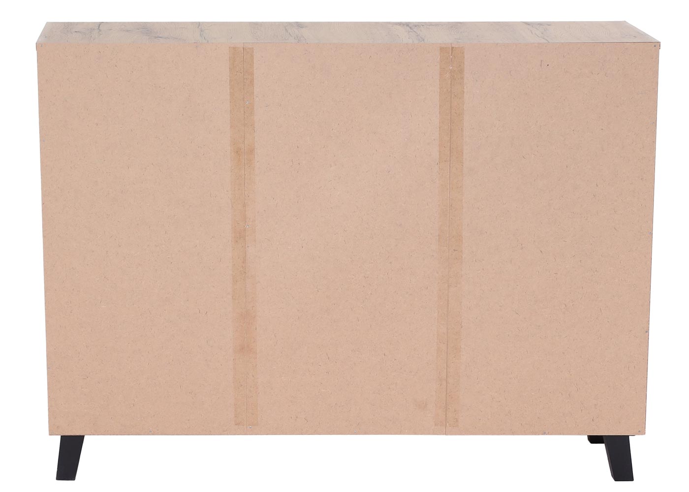 Cosmo Casa - Dressoir - 3 Deuren met 8 Opbergvakken - Houtlook - Natuurlijke Kleur