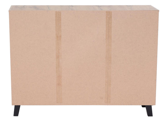 Cosmo Casa - Dressoir - 3 Deuren met 8 Opbergvakken - Houtlook - Natuurlijke Kleur