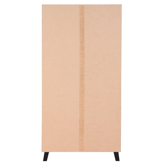 Cosmo Casa - Kast - Highboard met 4 Deuren en 8 Opbergvakken - Houtlook - Natuurlijke Kleur