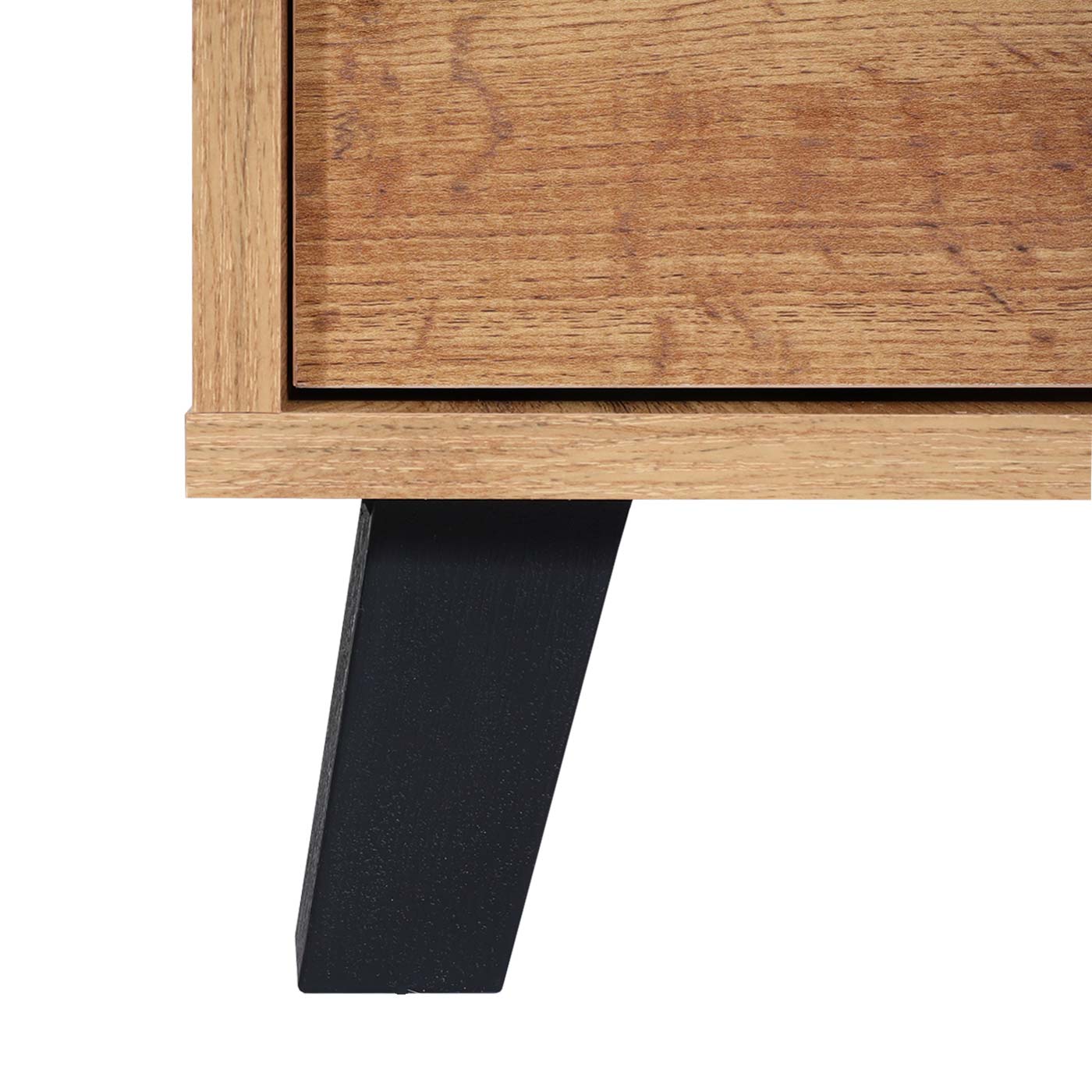 Cosmo Casa - Salontafel - 2 Opbergvakken - Houtlook - Natuurlijke Kleur