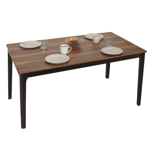 Cosmo Casa - Eetkamertafel - Massief Hout HDF Laminaat - Sheesham Houtlook - 135x80cm - Donkere Poten