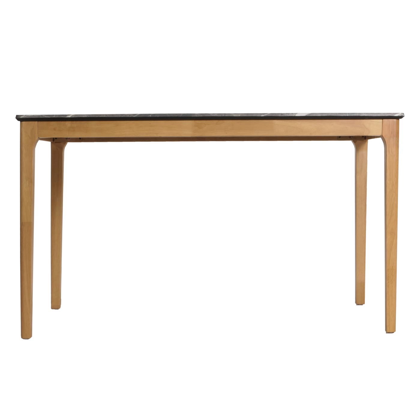 Cosmo Casa - Eetkamertafel - Massief Hout HDF Laminaat - Marmersteenlook - 135x80cm - Lichte Poten