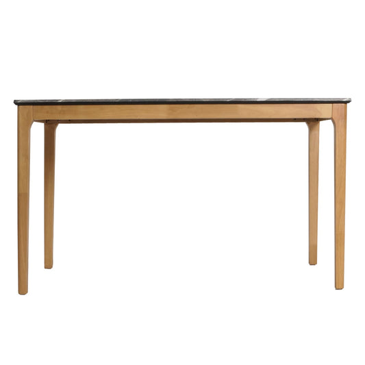 Cosmo Casa - Eetkamertafel - Massief Hout HDF Laminaat - Marmersteenlook - 135x80cm - Lichte Poten