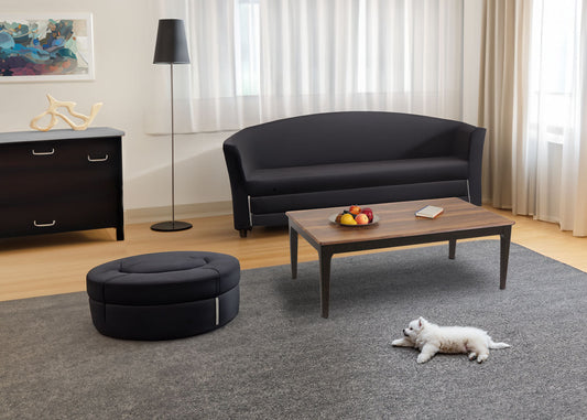 Cosmo Casa - Salontafel - Bijzettafel - Massief Hout - HDF Laminaat - Melamine - 46x120x70cm - Sheesham Houtlook - Donkere Poten