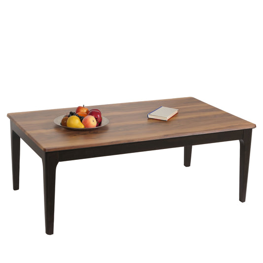 Cosmo Casa - Salontafel - Bijzettafel - Massief Hout - HDF Laminaat - Melamine - 46x120x70cm - Sheesham Houtlook - Donkere Poten