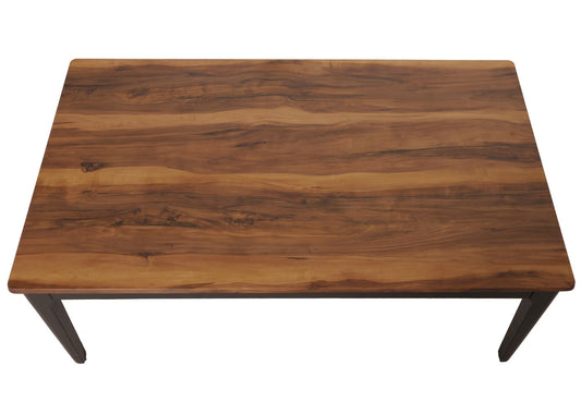 Cosmo Casa - Salontafel - Bijzettafel - Massief Hout - HDF Laminaat - Melamine - 46x120x70cm - Sheesham Houtlook - Donkere Poten