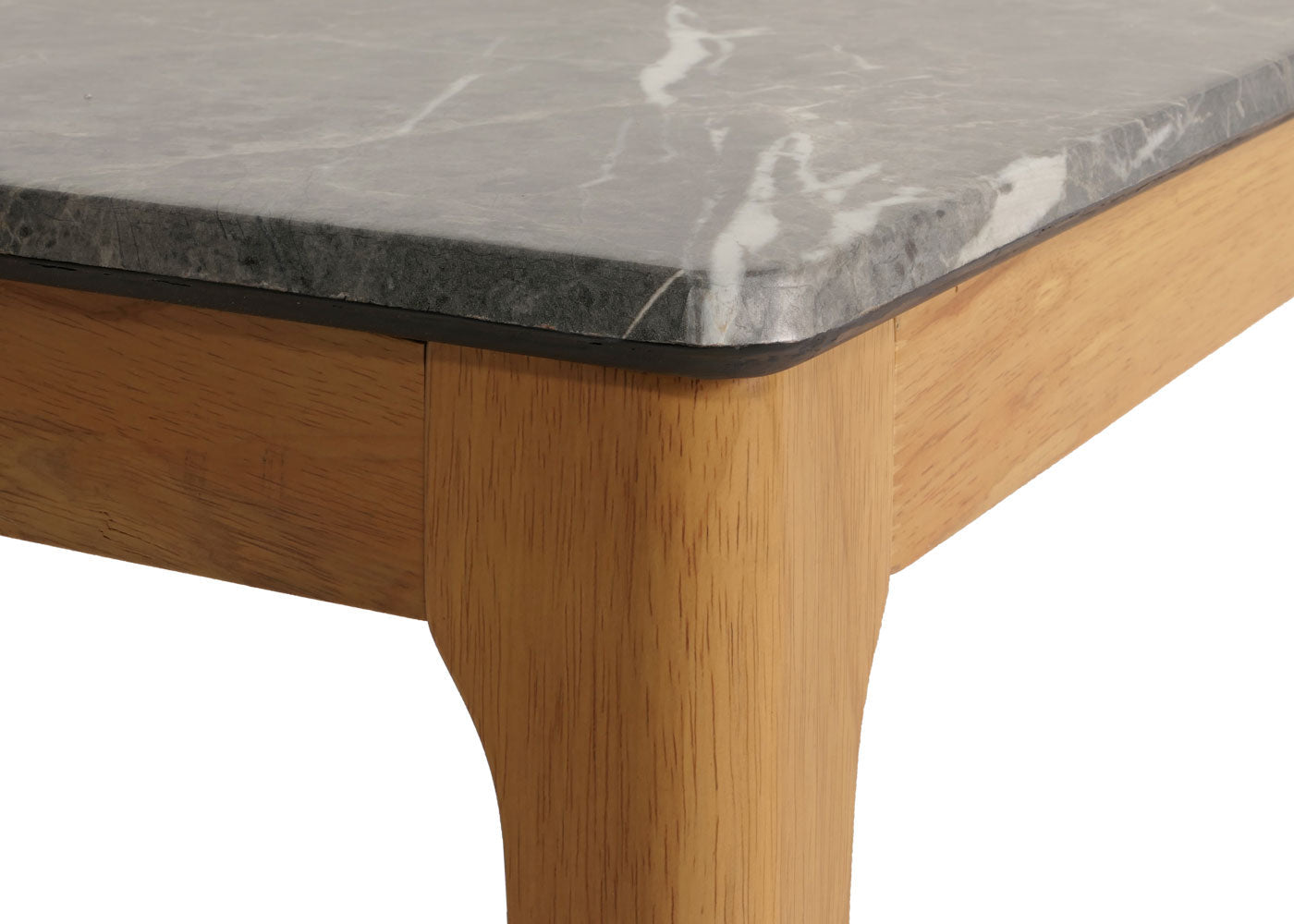 Cosmo Casa - Salontafel - Bijzettafel - Massief Hout HDF Laminaat - Melamine - 46x120x70cm - Marmersteenlook - Lichte Poten