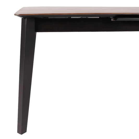 Cosmo Casa - Eettafel - Massief Hout - Laminaat - Melamine - 160-200 x 90 cm - Uitschuifbaar - Sheesham Houtlook - Donkere Poten