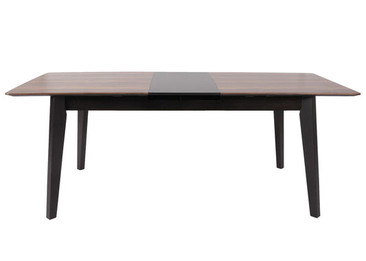 Cosmo Casa - Eettafel - Massief Hout - Laminaat - Melamine - 160-200 x 90 cm - Uitschuifbaar - Sheesham Houtlook - Donkere Poten