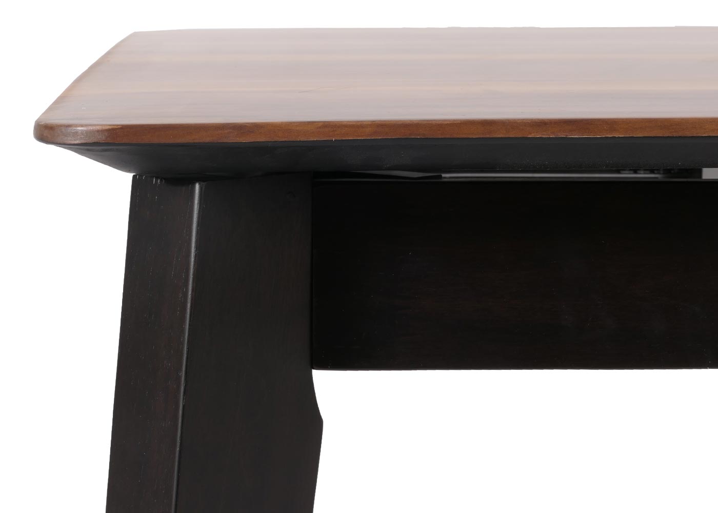 Cosmo Casa - Eettafel - Massief Hout - Laminaat - Melamine - 160-200 x 90 cm - Uitschuifbaar - Sheesham Houtlook - Donkere Poten