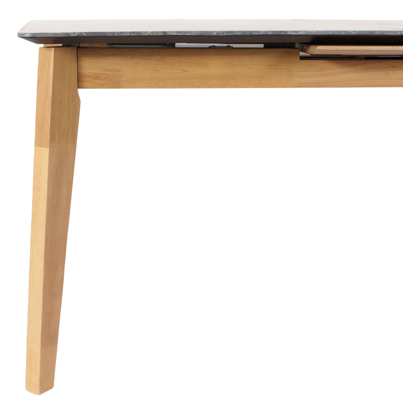 Cosmo Casa - Eettafel - Massief Hout - Laminaat - Melamine - 160-200 x 90 cm - Uitschuifbaar - Marmersteenlook - Lichte Poten