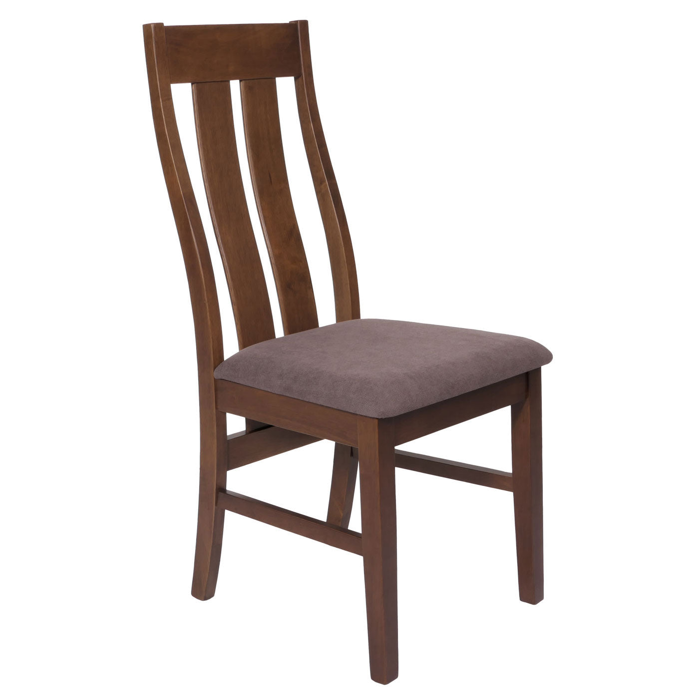 Cosmo Casa - Set van 2 Eetkamerstoelen - Keukenfauteuils met Donker Frame - Textielbekleding - Taupe