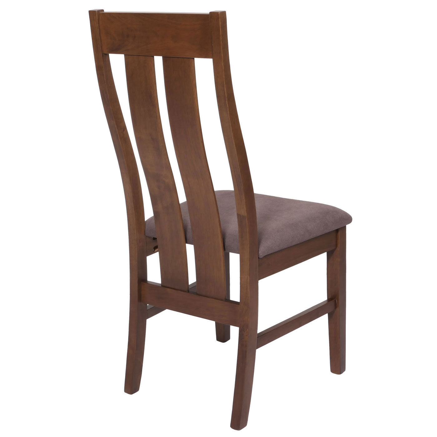 Cosmo Casa - Set van 2 Eetkamerstoelen - Keukenfauteuils met Donker Frame - Textielbekleding - Taupe