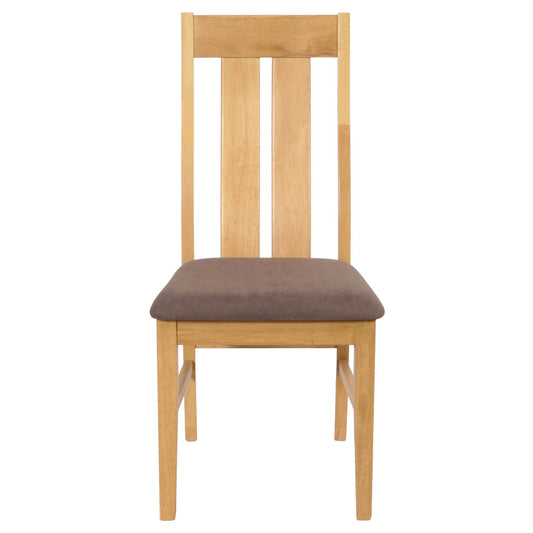 Cosmo Casa - Set van 2 Eetkamerstoelen - Keukenstoel - Fauteuil - Stoftextiel - Massief Hout - Licht Frame - Taupe