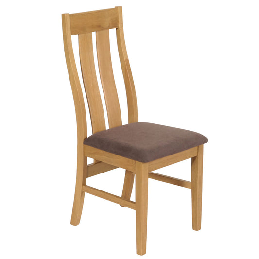 Cosmo Casa - Set van 2 Eetkamerstoelen - Keukenstoel - Fauteuil - Stoftextiel - Massief Hout - Licht Frame - Taupe