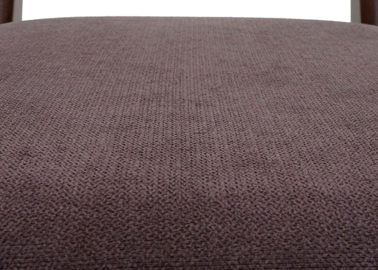 Cosmo Casa - Set van 2 Eetkamerstoelen - Keukenstoel - Gestoffeerd - Massief Hout - Donker Frame - Taupe