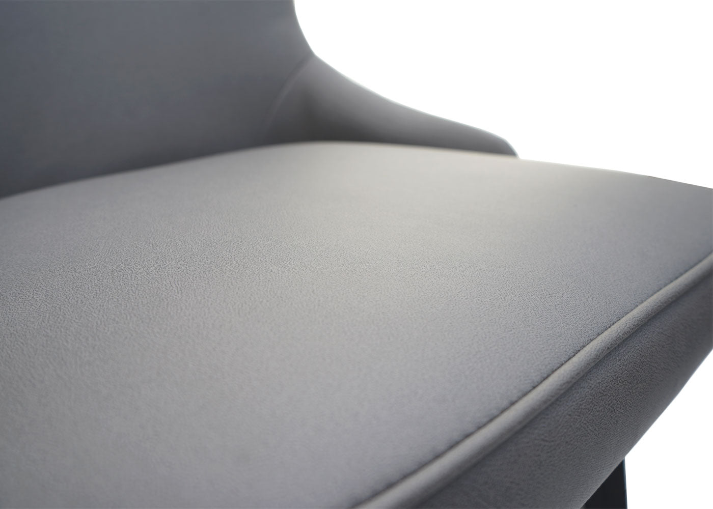 Cosmo Casa - Set van 2 Eetkamerstoelen - Gestoffeerde Stoel - Keukenstoel - Fauteuil - Stoftextiel - Massief Hout - Donkergrijs - Lichtgrijs