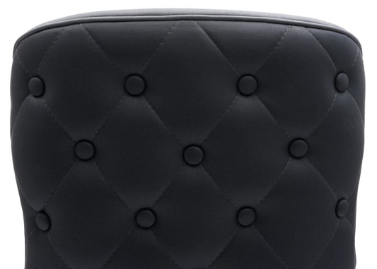 Cosmo Casa - Set van 2 Eetkamerstoelen - Gestoffeerde Stoel - Keukenstoel - Fauteuil - Stoftextiel - Massief Hout - Donkergrijs - Lichtgrijs