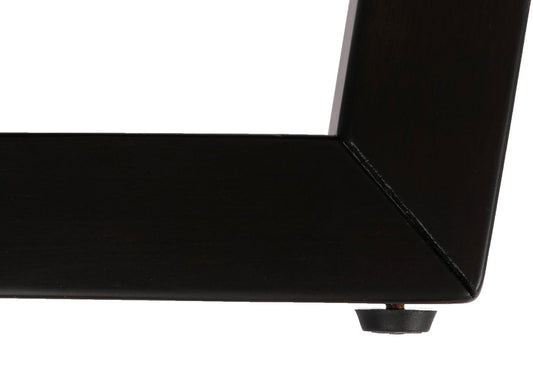 Cosmo Casa - Salontafel - Bijzettafel - Massief Hout HPL Laminaat - Sheesham Houtlook - Donker Frame - 80cm