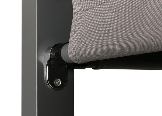 Cosmo Casa - Aluminium Lounge Tuinligstoel - XL Ligstoel - Bali Lounger - Dubbel Ligbed - Buitenbed - 10cm Kussen - Donkergrijs