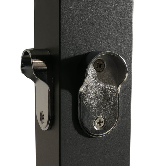 Cosmo Casa - Aluminium Lounge Tuinligstoel - XL Ligstoel - Bali Lounger - Dubbel Ligbed - Buitenbed - 10cm Kussen - Donkergrijs