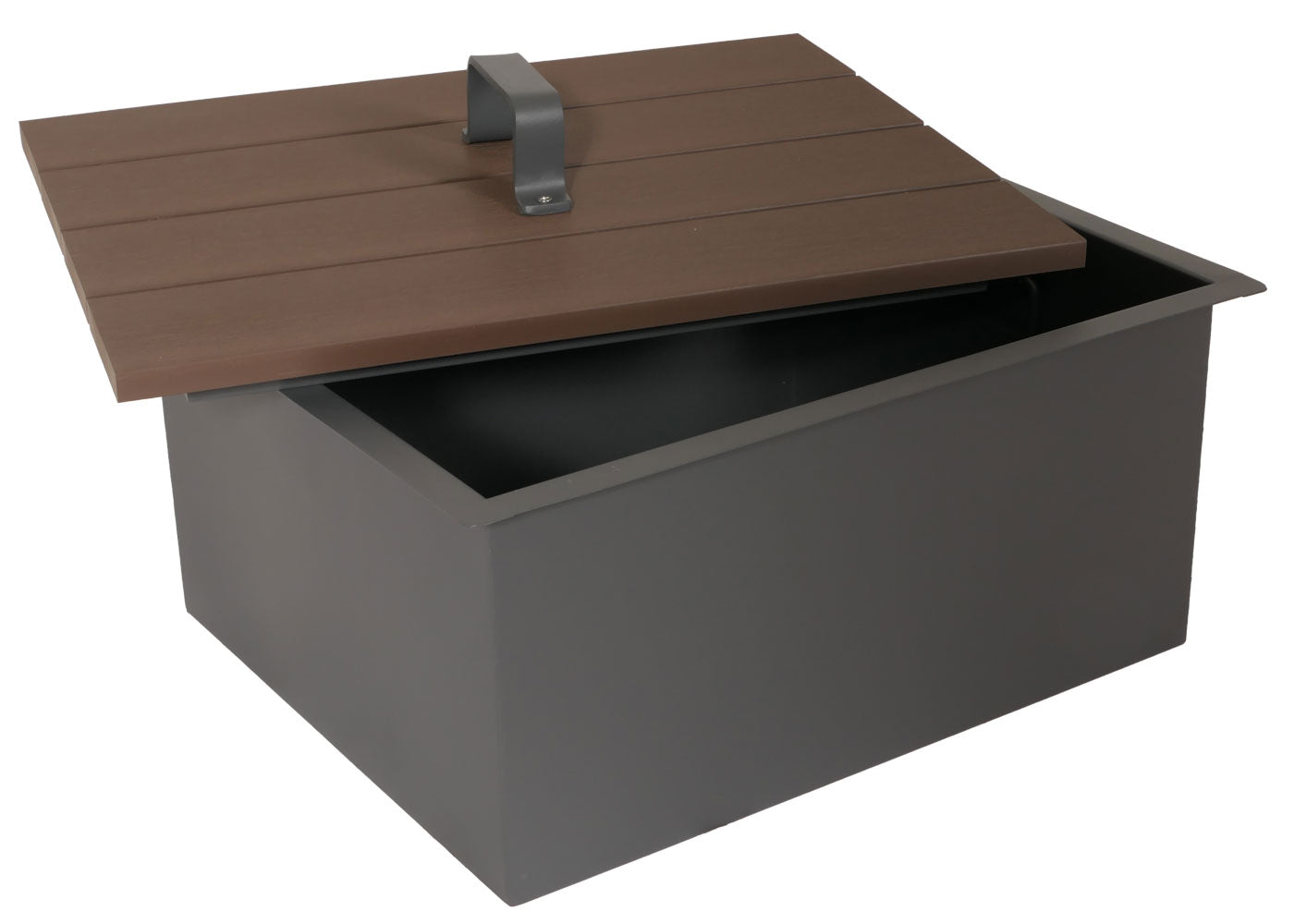 Cosmo Casa - Buitenkitchen - 3-delige Set - Aluminium - Antraciet - Donkere Houtlook