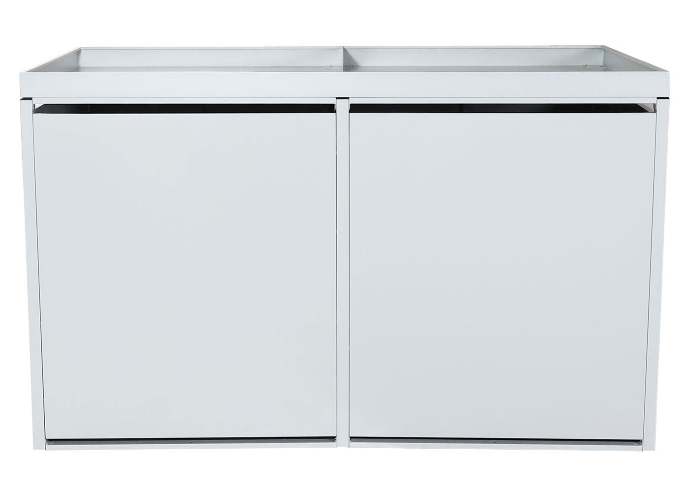 Cosmo Casa - Fietsenstalling voor 2 Fietsen - Afsluitbaar met Plantenbak - Gegalvaniseerd Staal - Lichtgrijs